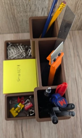 Masaüstü Düzenleyici Organizer - 3D Tasarım Çok Fonksiyonlu Notluk ve Kalemlik Seti ürün görseli 1