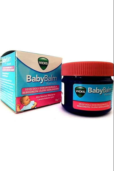 Vicks Baby Balm Nemlendirici 50 gr Aqua Pure ürün görseli 1