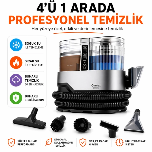 PTTAVM: Omnex ArınMax Buharlı Koltuk ve Halı Yıkama Makinesi