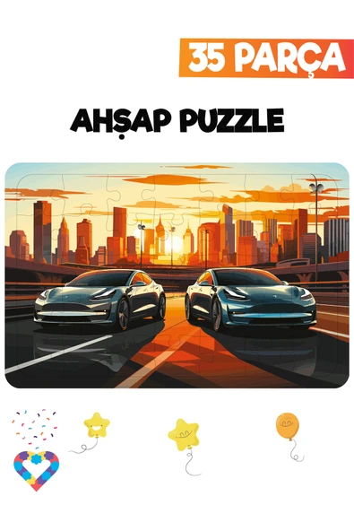 EsaKids Ahşap Çocuk Puzzle 35 Parça 20 x 30 ürün görseli 1