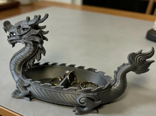 Ejderha Figürlü Organizer – Feng Shui Şans Getiren Tepsi ürün görseli 1
