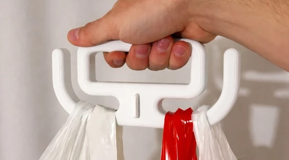 Ergonomik Poşet Taşıma Aparatı ve Çoklu Çanta Tutucu Konforlu Elcik ürün görseli 1