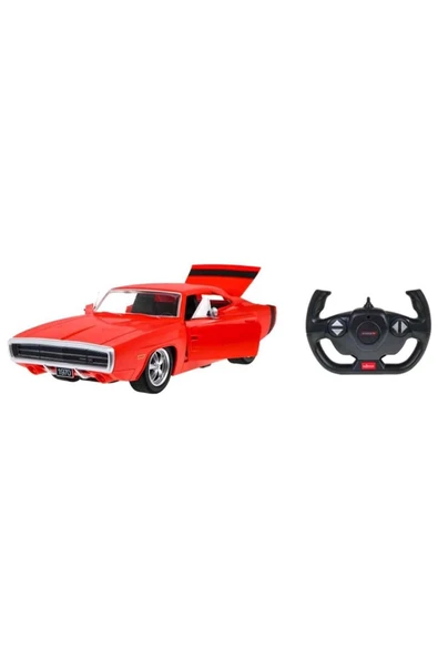 1:16 Sesli ve Işıklı 1970 Dodge Charger R/T Uzaktan Kumandalı Araba – 33 cm Klasik Model ürün görseli 1