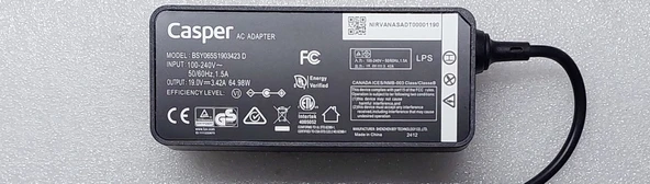 Casper S100 Adaptör 19V 3.42A 65W ORJİNAL - Resim 2