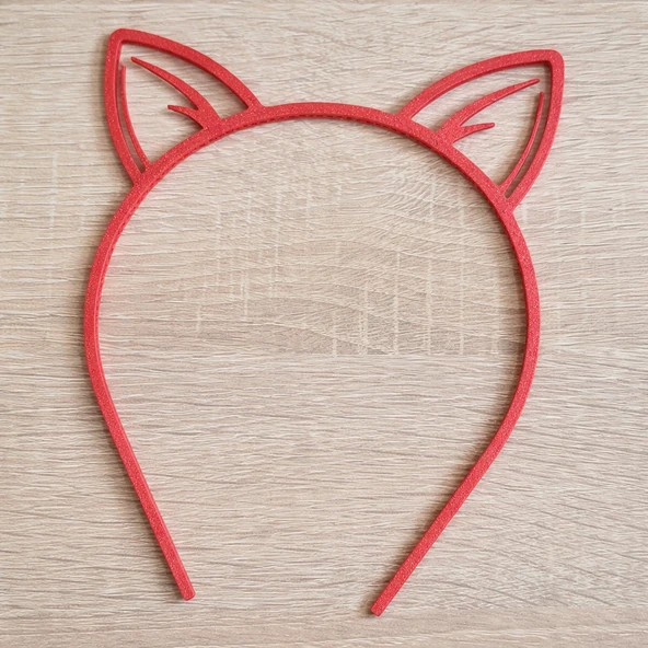 Kedi Kulaklı Taç | 3D Baskı Sevimli Cosplay ve Parti Saç Bandı ürün görseli 1