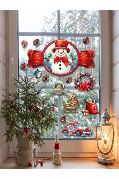 EsaKids Yılbaşı Karlı Yeni Yıl Çocuk Bebek Odası Sticker 100 x 35 ürün görseli 1