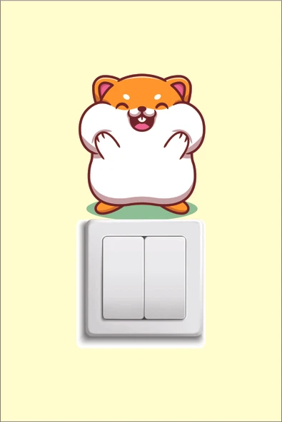 EsaKids Sevimli Priz Stickerları 14 cm ürün görseli 1