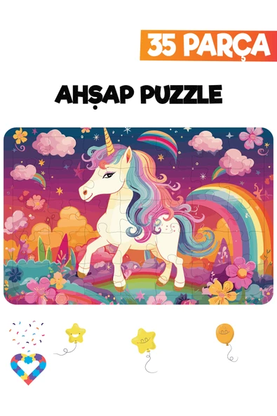 EsaKids Ahşap Çocuk Puzzle 35 Parça 20 x 30 ürün görseli 1
