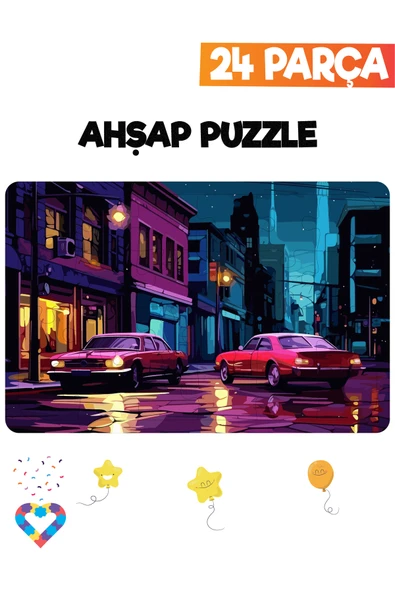 EsaKids Ahşap Çocuk Puzzle 24 Parça 20 x 30 ürün görseli 1