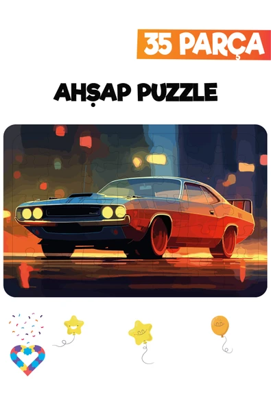 EsaKids Ahşap Çocuk Puzzle 35 Parça 20 x 30 ürün görseli 1