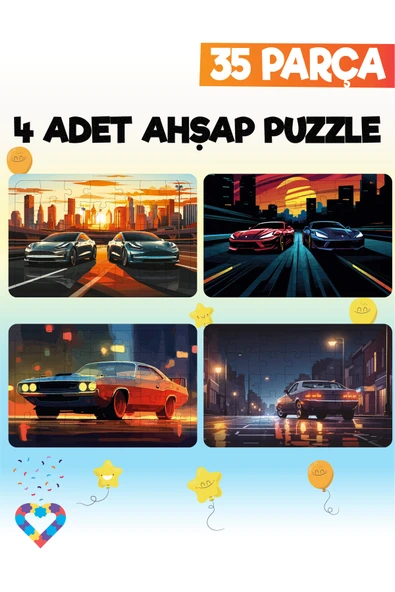 EsaKids 35 Parçalı Montessori Ahşap Puzzle – 5-6 Yaş Eğitici Oyuncak 20 x 30 ürün görseli 1