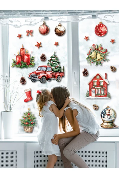 EsaKids Yılbaşı Karlı Yeni Yıl Çocuk Bebek Odası Sticker 100 x 35 ürün görseli 1