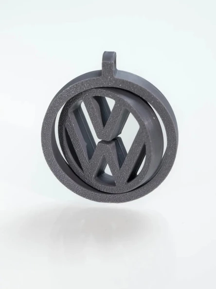 Volkswagen Uyumlu Hareketli Spinner Anahtarlık - Antrasit Gri Stres Çarkı Tasarımlı Araç Aksesuarı ürün görseli 1