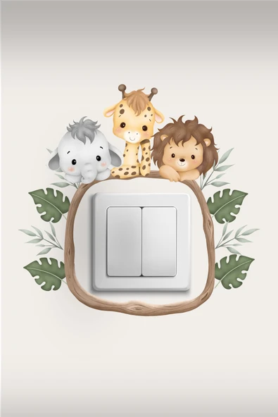 EsaKids Sevimli Priz Stickerları 14 cm - Resim 2