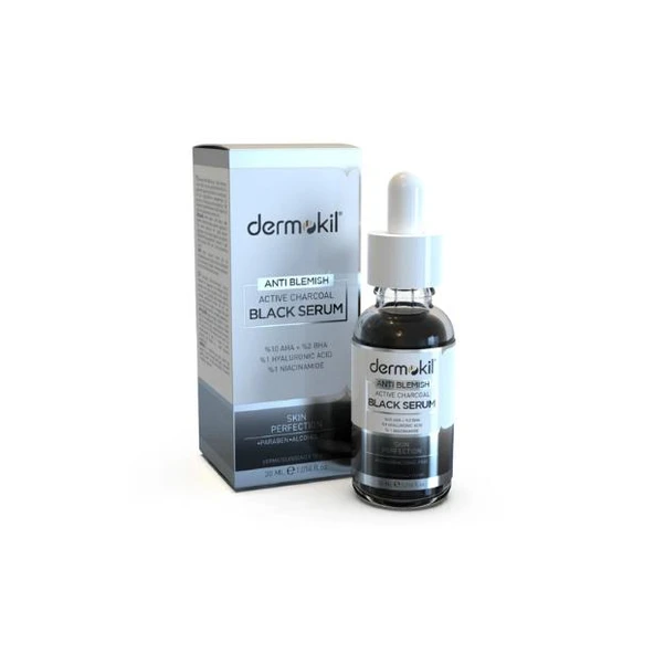Dermokil Leke Giderici Aktif Kömür Siyah Serum 30 ml ürün görseli 1
