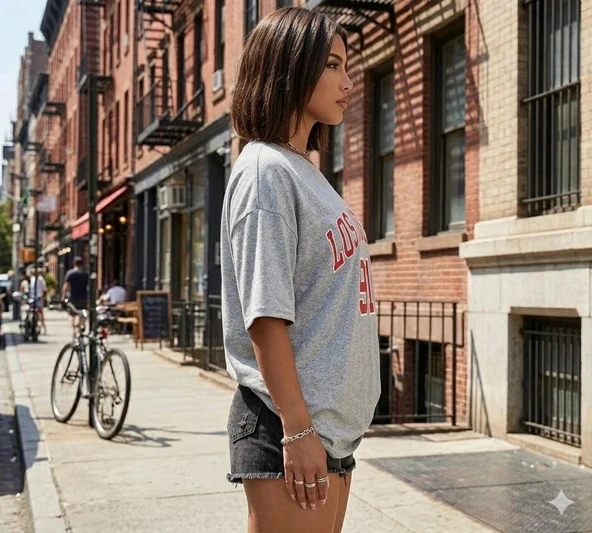Baskılı Unisex Kesim Tshirt - Resim 2