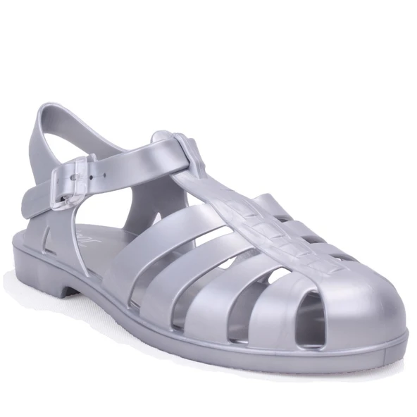 Igor S10346 Bıarrıtz Mate Metal Gümüş Ortopedik Günlük Kadın Sandalet ürün görseli 1