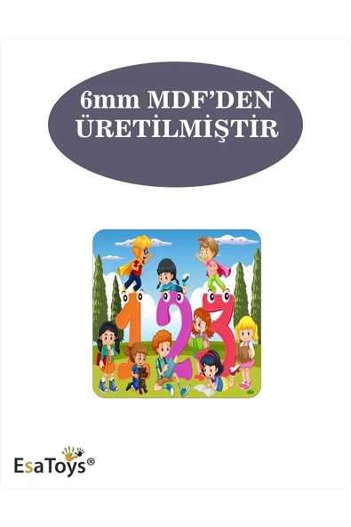EsaKids Ahşap Çocuk Puzzle 9 Parça 20 x 30 - Resim 2