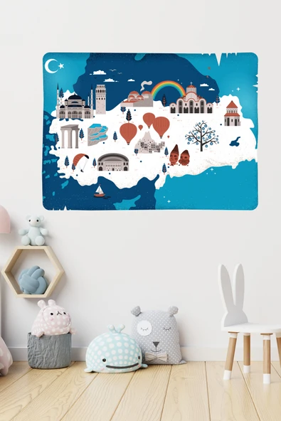 EsaKids Türkiye Haritası 100 x 60 ürün görseli 1