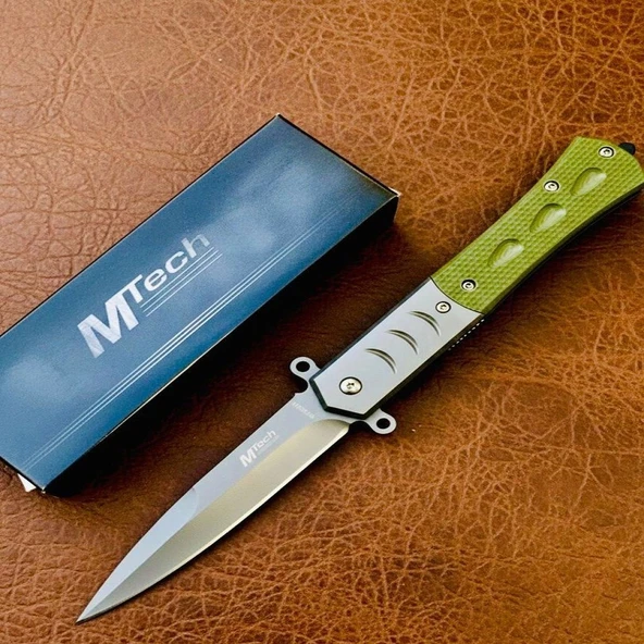 Knivox Mtech Mt-3002-A Haki Auto Kamp Çakısı ürün görseli 1