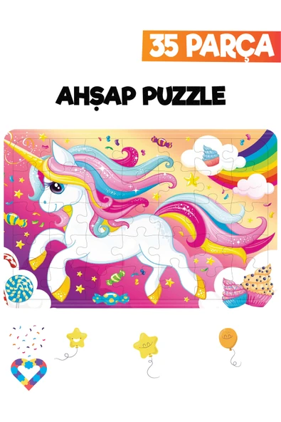 EsaKids Ahşap Çocuk Puzzle 35 Parça 20 x 30 ürün görseli 1