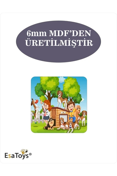 EsaKids Ahşap Çocuk Puzzle 9 Parça 20 x 30 - Resim 2