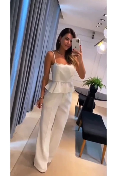 Butik YENİ SEZON ELBİSE İKİLİ TAKIM PANTALONLU 3 RENK ürün görseli 1