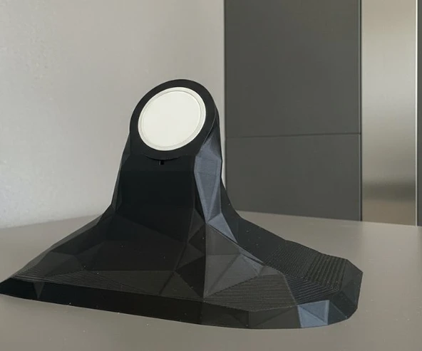 MagSafe Uyumlu Geometrik Masaüstü Stand - 3D Tasarım Low Poly iPhone Şarj Tutucu & Modern Ofis Masa Aksesuarı ürün görseli 1
