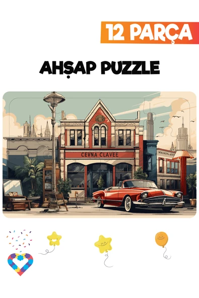 EsaKids Ahşap Çocuk Puzzle 12 Parça 20 x 30 ürün görseli 1
