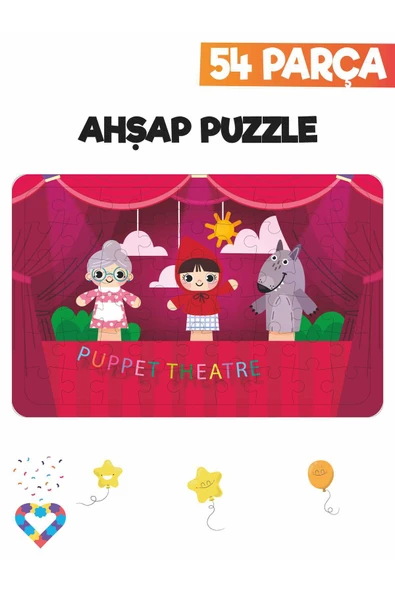 EsaKids Ahşap Çocuk Puzzle 54 Parça 20 x 30 ürün görseli 1