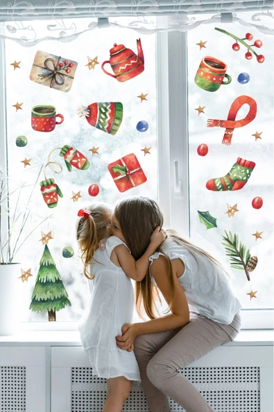 EsaKids Yılbaşı Karlı Yeni Yıl Çocuk Bebek Odası Sticker 100 x 35 ürün görseli 1