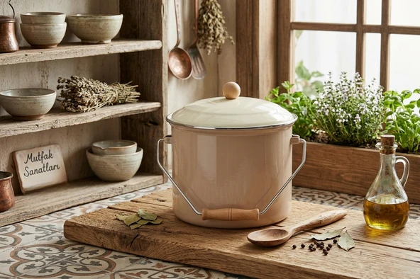 Emaye 20 Cm Bakraç Renkli - Resim 5