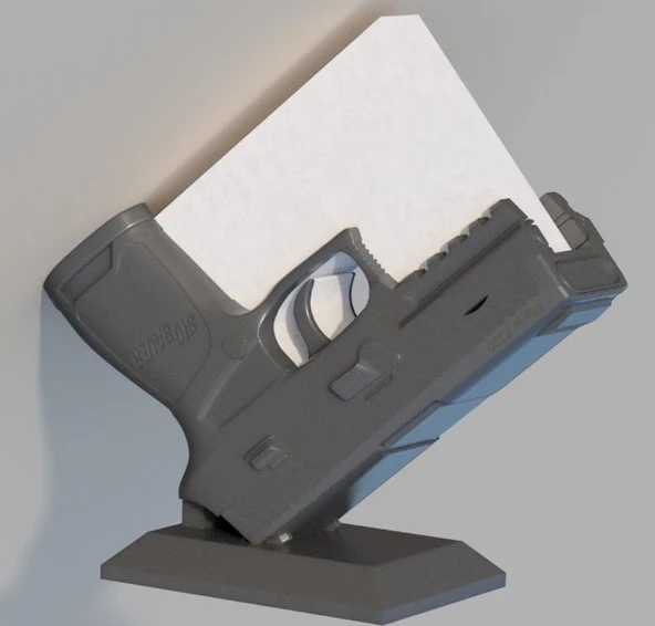 Taktik Masaüstü Kartvizitlik - M16 / Sig Sauer Tasarım Ofis Aksesuarı - 3D Yazıcı İddialı Kartvizit Standı ürün görseli 1