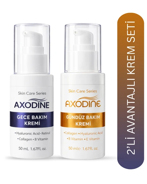 Axodine Gece Ve Gündüz Bakım Kremi (2x50 ml) (Nem Bombası Seti) ürün görseli 1