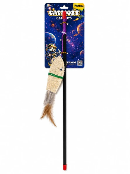 Catmozz Premium Doğal Lifli Balık Olta 45 Cm ürün görseli 1