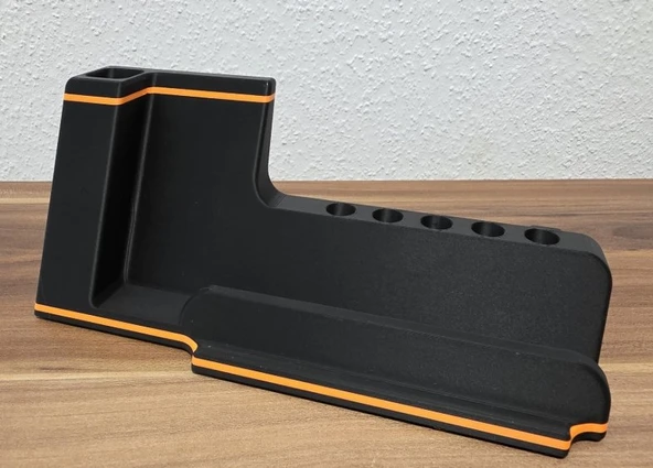 Fonksiyonel Masaüstü Organizer - Tablet ve Telefon Standı, Kalemlik ve 5-li Araç Tutucu ürün görseli 1
