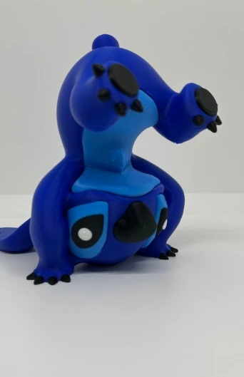 Baş Aşağı Stitch Figürü - Lilo & Stitch 3D Baskı - Çok Renkli Eğlenceli Disney Biblo ürün görseli 1