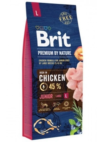 Brit Premium By Nature Puppy Büyük Irk Tavuklu Yavru Köpek Maması 15 Kg ürün görseli 1