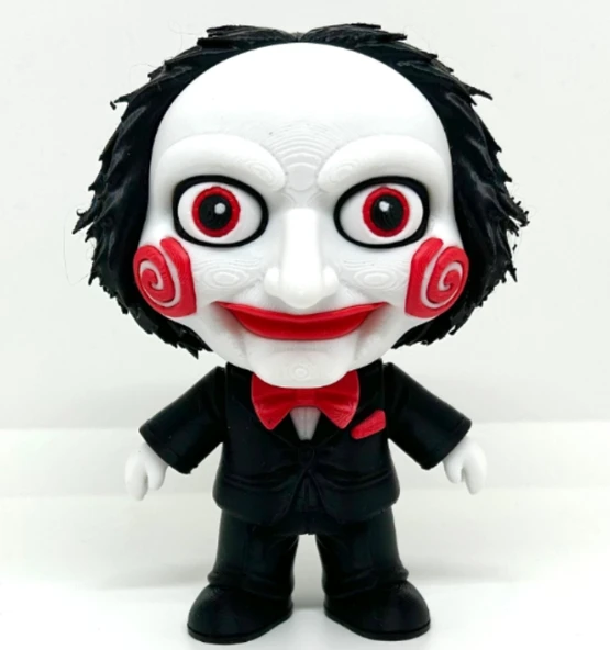 Testere Jigsaw Figürü - Billy the Puppet 3D Baskı - Korku Filmi Temalı Koleksiyonluk Biblo ürün görseli 1