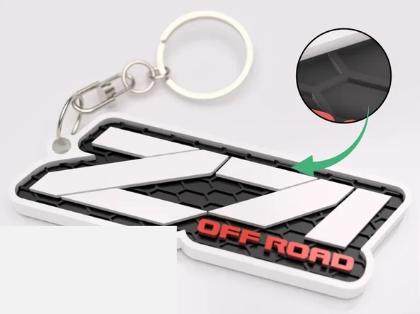 Z71 Off Road 3D Baskı Anahtarlık – Offroad Stil Araba Anahtarlığı, Premium Oto Aksesuar ürün görseli 1