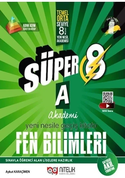 Nitelik Yayınları 8. Sınıf (A) Süper Fen Bilimleri Soru Yeni Nesil ürün görseli 1