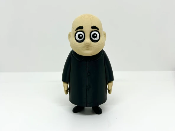 Uncle Fester Figürü - 3D Yazıcı Tasarım Addams Family Biblosu - Fester Amca Koleksiyon Biblo ürün görseli 1