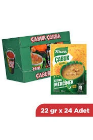 Knorr Çabuk Çorba Mercimek 22 GR x 24 Adet x 6 Paket Avantajlı Koli ürün görseli 1