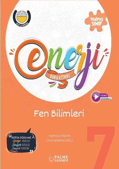 Palme Yayınevi Hazırlık 7. Sınıf Enerji Fen Bilimleri Soru Kitabı ürün görseli 1