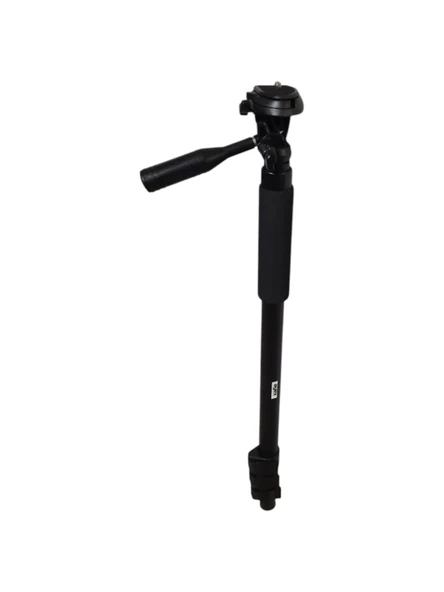 Ayex KM-101A Monopod + Pan Head Kafa, 160 cm, 2 kg Taşıma Kapasiteli, 4 Kademeli, Hafif ve Taşınabilir ürün görseli 1