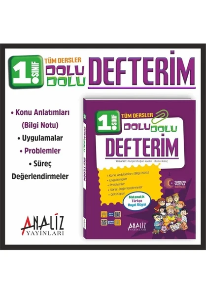 Analiz 1.sınıf Tüm Ders Dolu Dolu Defterim ürün görseli 1