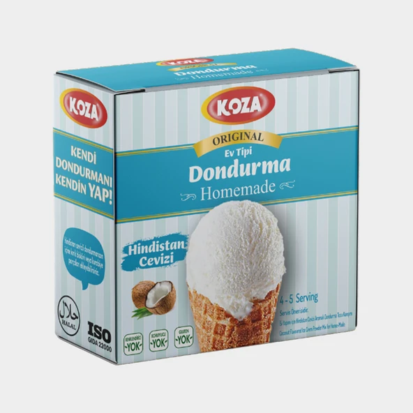 Koza Hindistan Cevizi Ev Tipi Dondurma Tozu ürün görseli 1