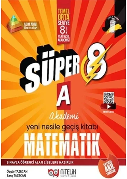 Nitelik Yayınları 8. Sınıf (A) Süper Matematik Soru Yeni Nesil ürün görseli 1