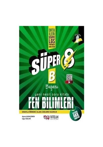 Nitelik Yayınları 8. Sınıf Süper Fen Bilimleri Soru Yeni Nesil ( B ) ürün görseli 1