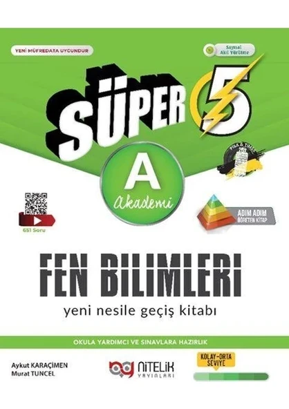Nitelik Yayınları 5. Sınıf (A) Süper Türkçe Yeni Nesile Geçiş Kitabı ürün görseli 1